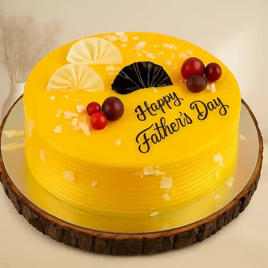 Irresistible Mango Cream Cake for Fathers Day