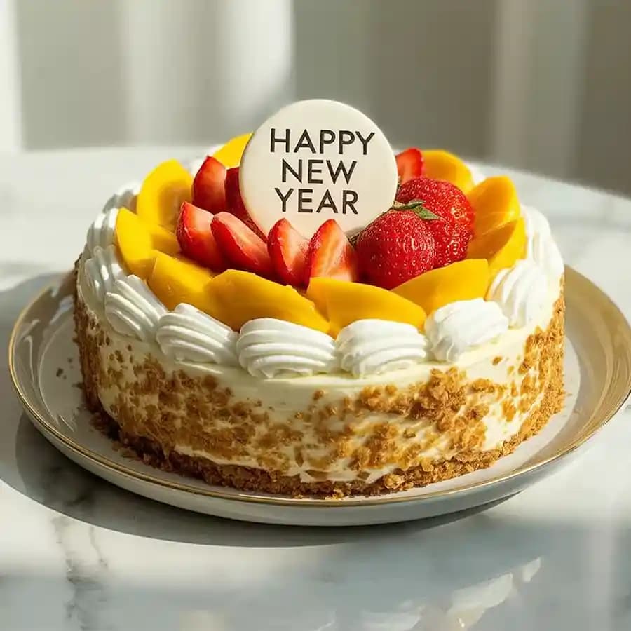 Delicious Eggless Fresh Fruit Cake