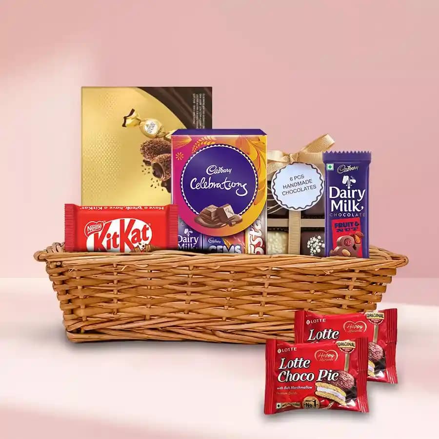 Amazing Chocolaty Gifts Basket for Kids
