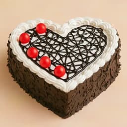 Delicious Heart Shaped Black Forest Cake 1