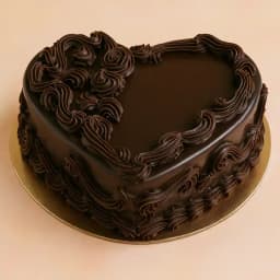 Delicious Choco Cake in Heart Shape 1