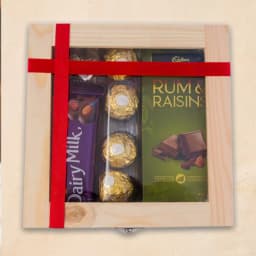 Enjoyable Wooden Gift Box of Assorted Chocolates 1