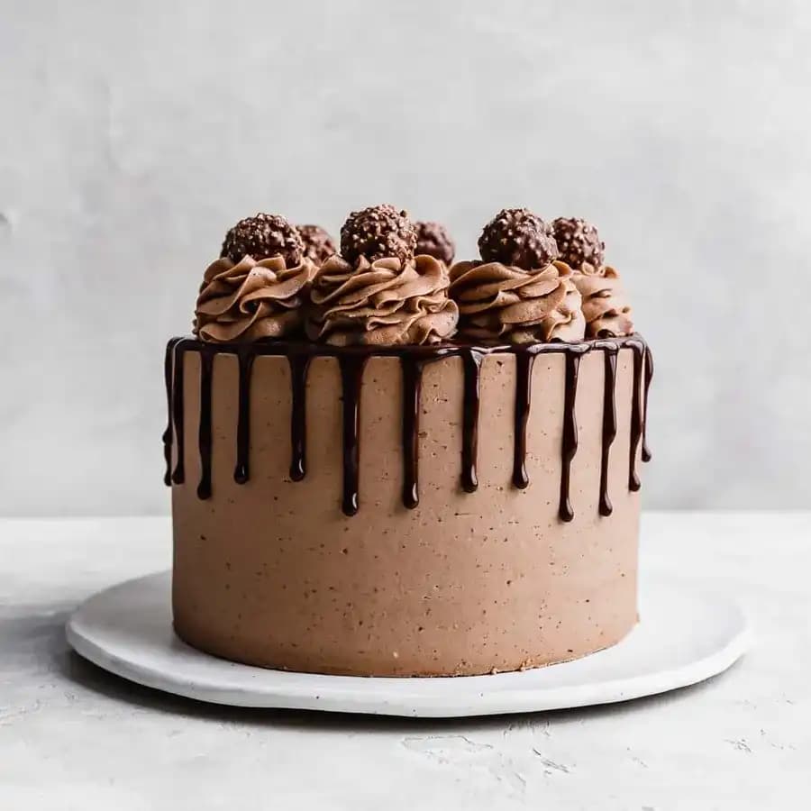 Yummy Ferrero Rocher Chocolate Cake