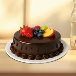 Luxurious Chocolate Fruit Delight Cake 1