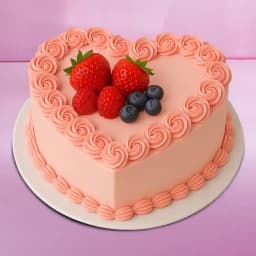 Romantic Strawberry Blossom Cake 1