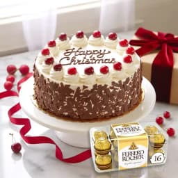 Classical Black Forest Cake with Ferrero Rocher Chocolate 1