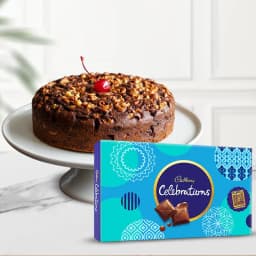 Delicious Dry Plum Cake with Cadbury Celebrations Pack 1