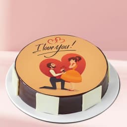 Surprising Gift of Personalized Chocolate Cake for Propose Day 1
