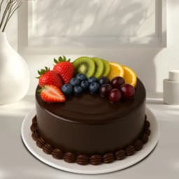 Tasty Fresh Fruit N Strawberry Cake for Promise Day 1