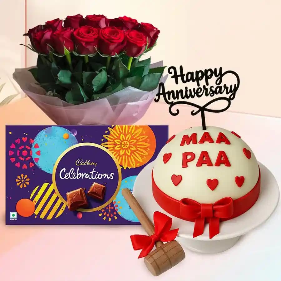 Heartfelt Surprise Pinata Cake Package