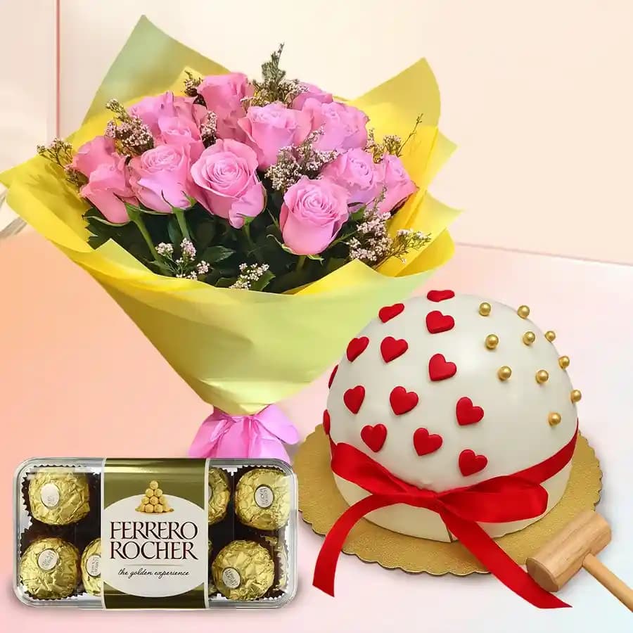 Delightful Celebration Pinata Cake Set