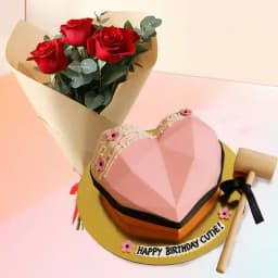 Love Blossom Piñata Cake 1