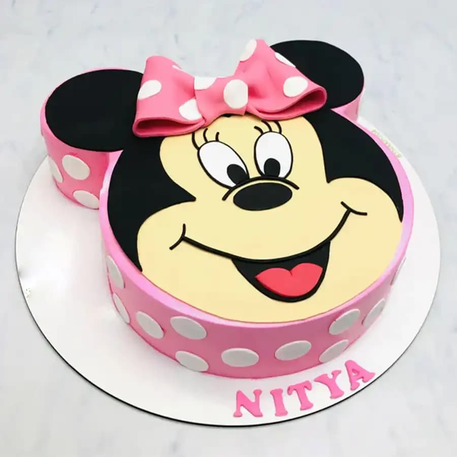 Mouth Watering Minnie Designed Cake for Kids