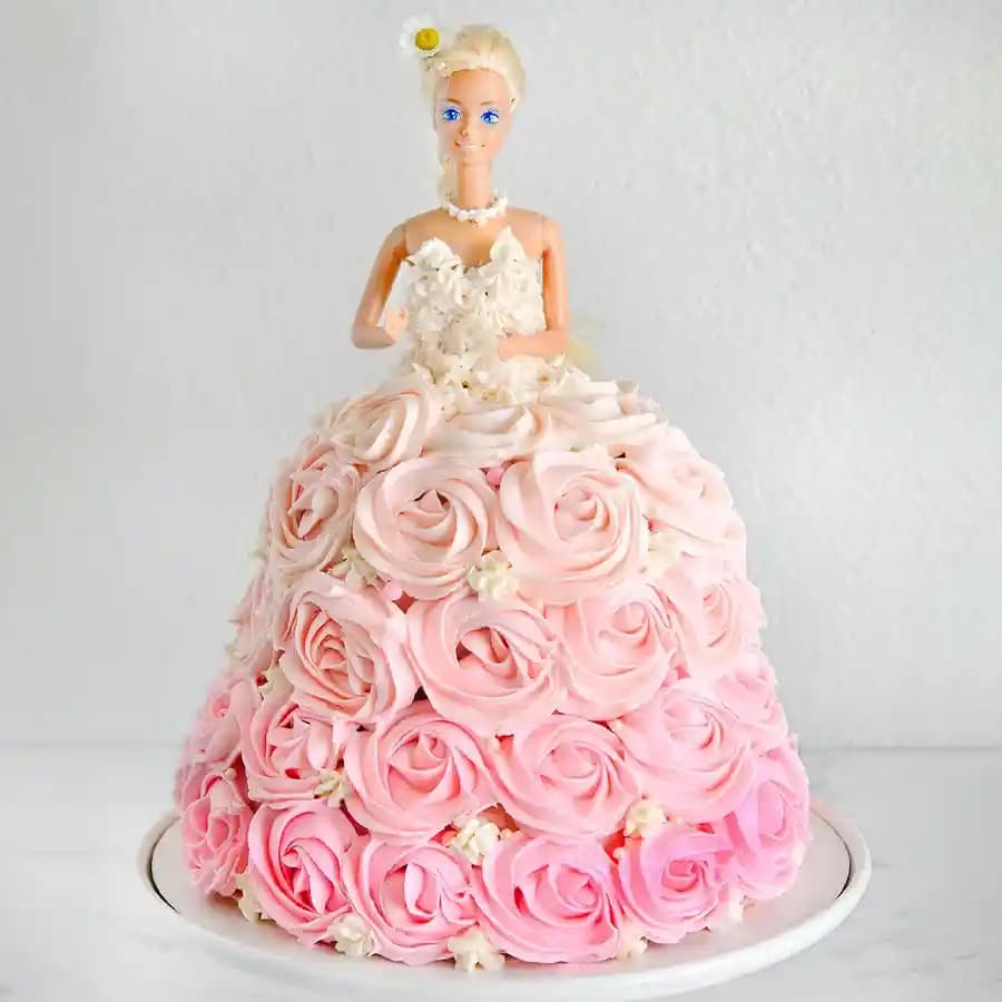 Delicious Barbie Doll Cake for Kids Party
