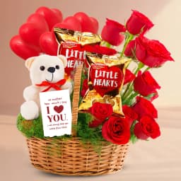 Gift Hamper of Love Gifts N Red Roses 1