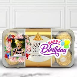 Personalized Happy B-Day Theme Ferrero Rocher Pack 1