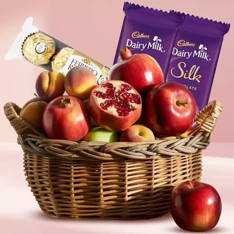 Fruit and Chocolate Indulgence Basket