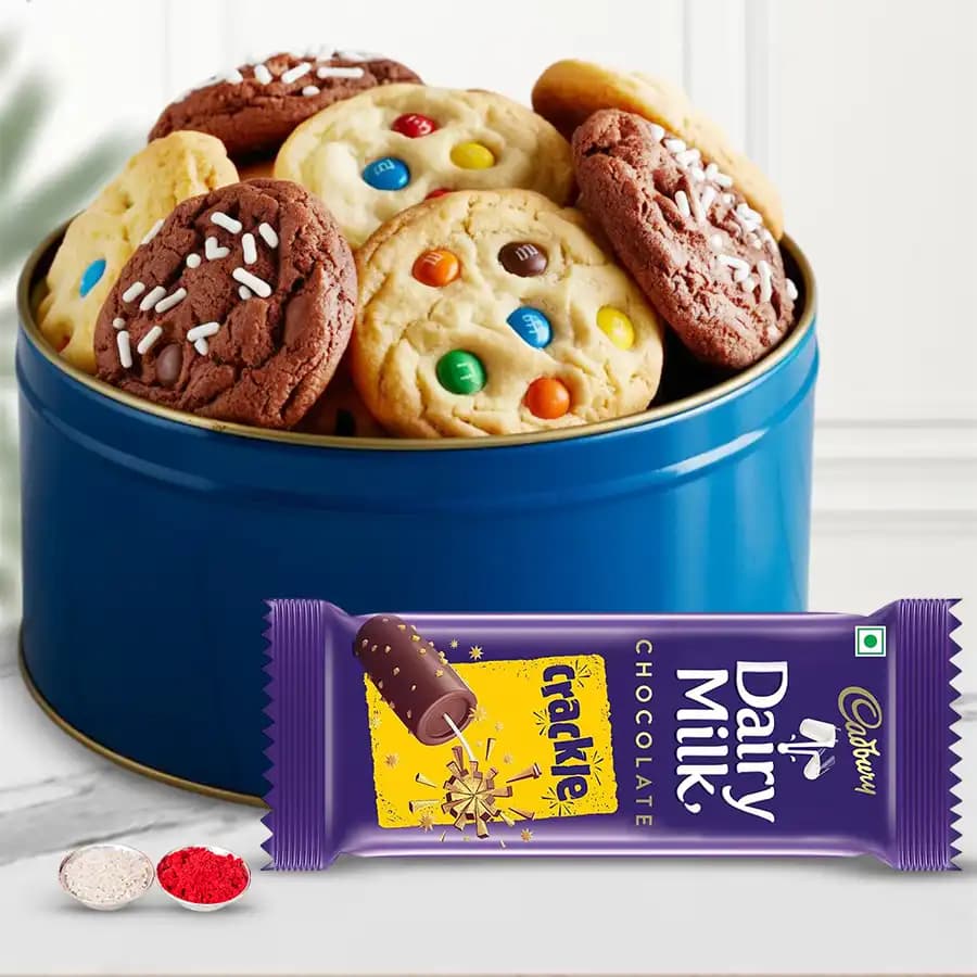 Assorted Cookies N Dairy Milk Crackle