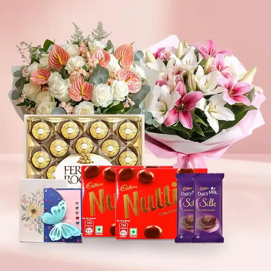 Charming Delight: Flowers and Fine Chocolates