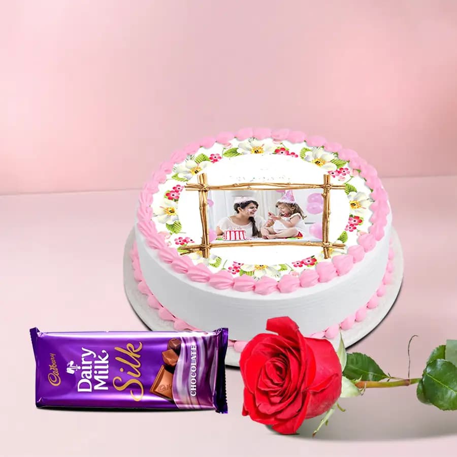 Special Propose Day Cake, Chocolate n Rose Trio