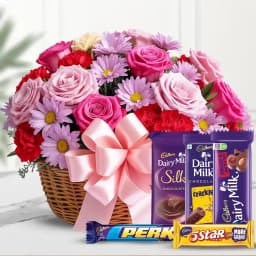 Exquisite Floral Harmony with Chocolate Delight 1