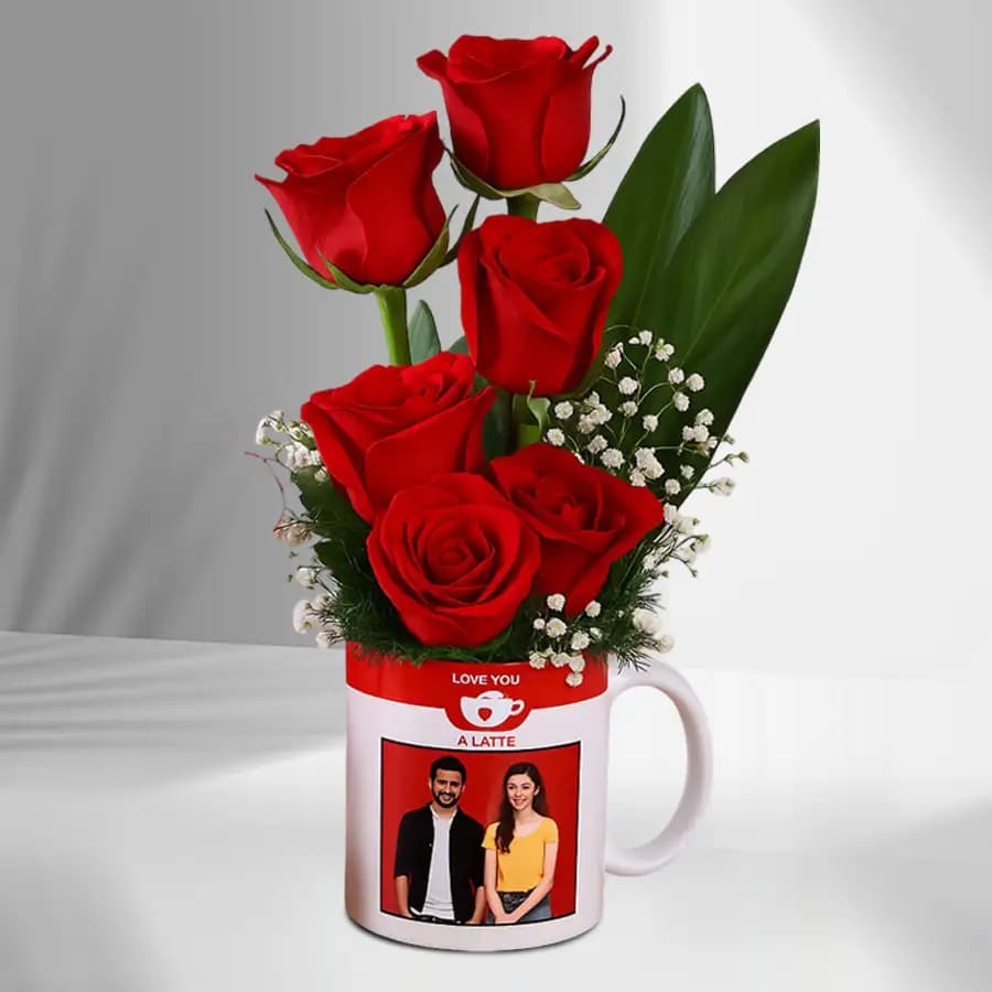 Rose Day Special Personalized Photo Coffee Mug