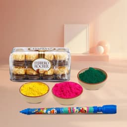 Delicious Ferrero Rocher Herbal Gulal n Free Water Gun 1