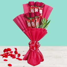 Chocolate Day Special Bouquet of Chocolate n Roses 1
