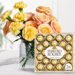 Sweet Surprise: Flowers and Chocolate Delight 1
