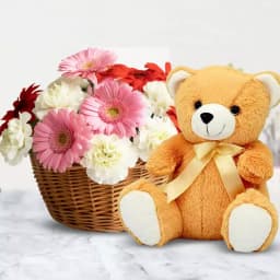 Cuddly Companion with Floral Delight 1