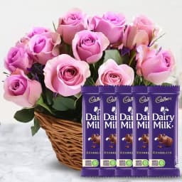 Charming Delight: Blushing Roses & Chocolates 1