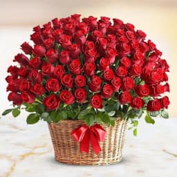 Lavishing Love: 150 Dutch Red Roses 1