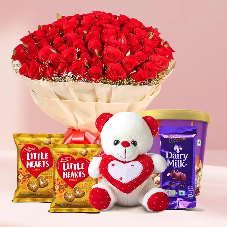 Breathtaking Rosy Treat of Kwality Walls Ice Cream with Chocolates n Teddy
