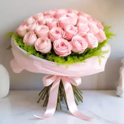 Bouquet of Blushing Pink Roses 1