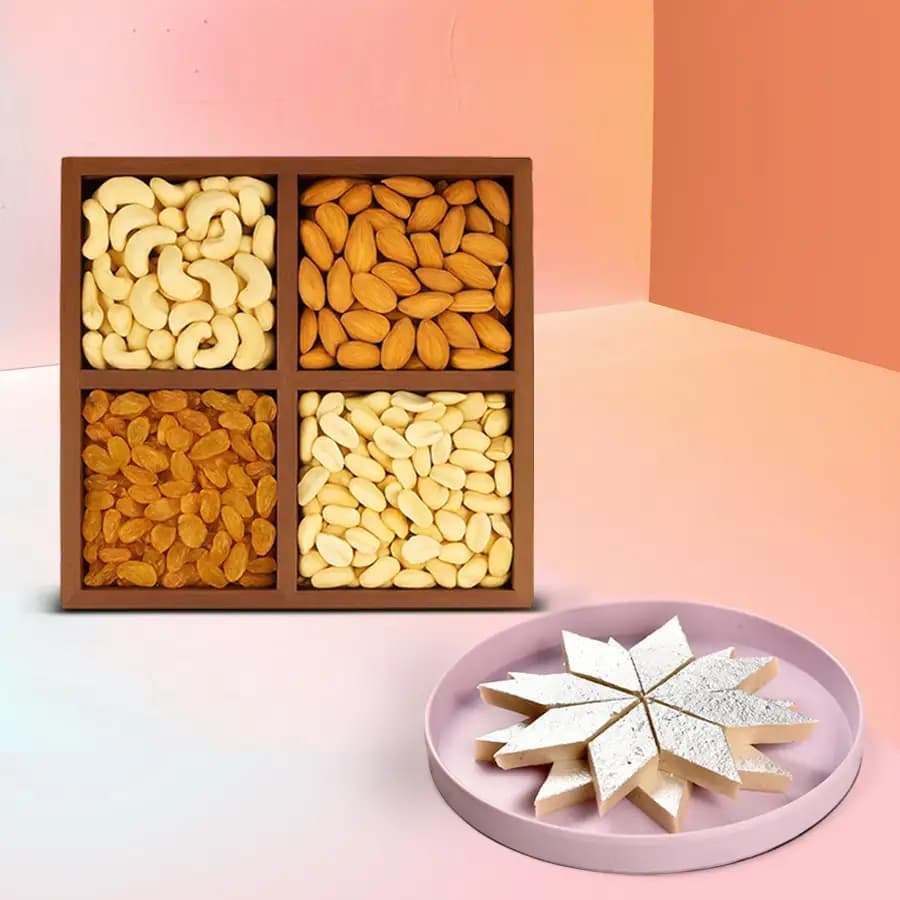 Kaju Katli & Nut Medley Festivity Box