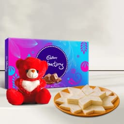 Kaju Delight with Cuddly Teddy & Sweet Treats 1