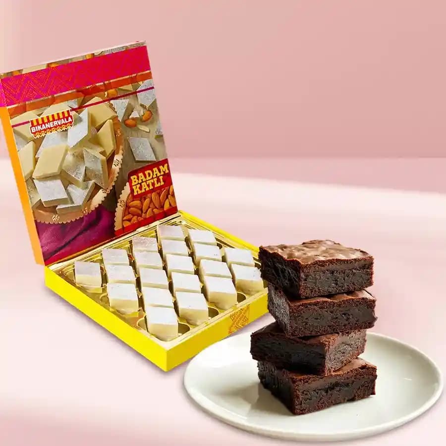 Heavenly Badam Delight & Chewy Brownies