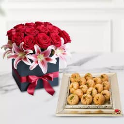 Sweet Harmony: Bikanervalas Balushahi with Elegant Blooms 1