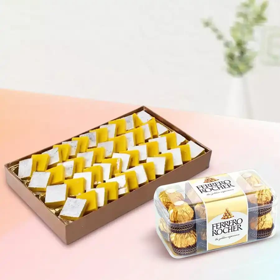 Bikanervalas Delight: Kaju Kesar & Ferrero Indulgence