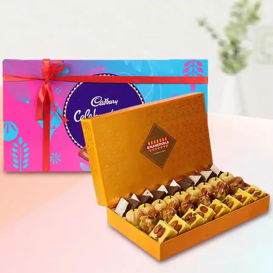 Golden Star Mix Mithai from Bikanerwala with Cadbury Celebrations