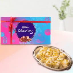 Malai Barfi with Cadbury Celebration 1