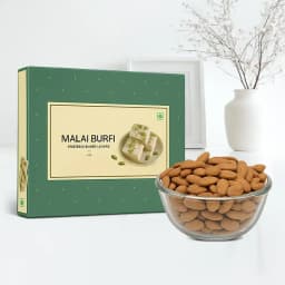 Malai Barfi with Crunchy Almonds 1