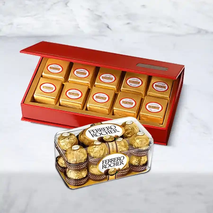 Bikanervala Mewa Bite Orange with Ferrero Rocher