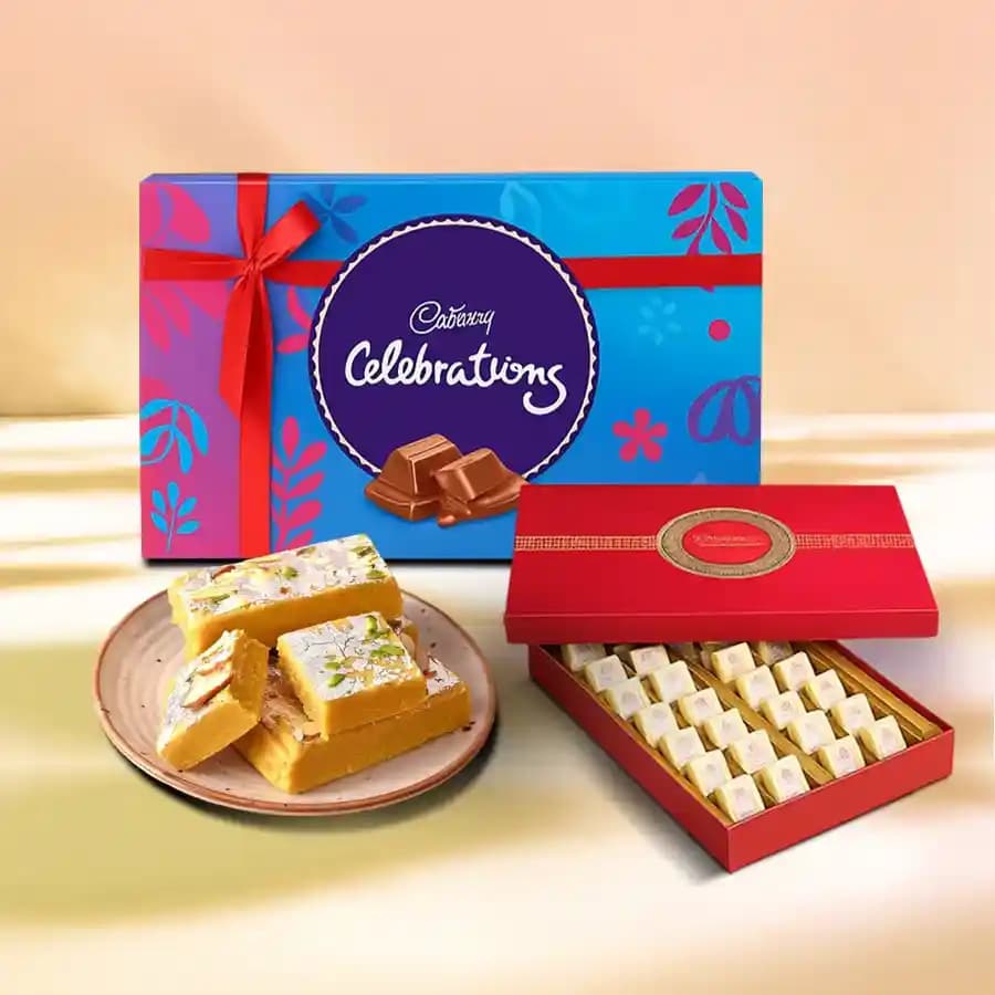 Bikanervala Mewa Bite Orange with Cadbury Celebration