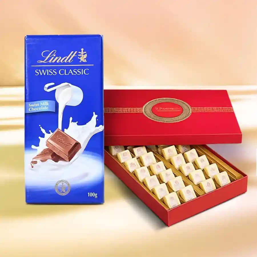 Bikanervala Mewa Bite Orange with Lindt Excellence Chocolate Bar