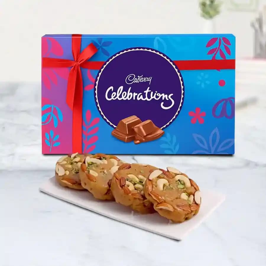 Bikanervala Halwa Sohan with Cadbury Celebration