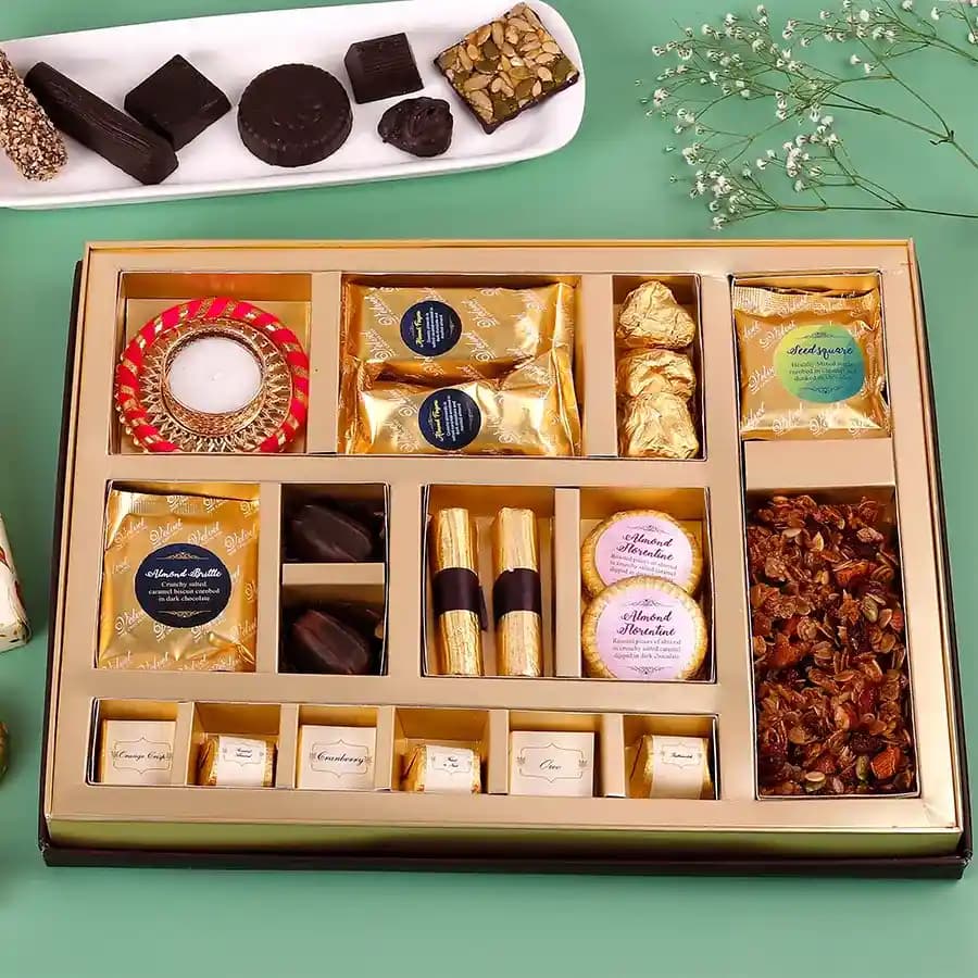 Assorted Delights With Diya Surprise