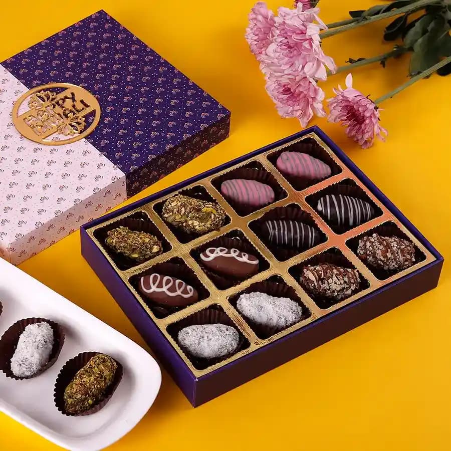 12 Dates N Nutty Chocolate Delights