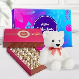 Bikanervala Kaju Kalash with Teddy N Cadbury Celebration 1