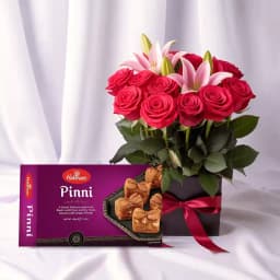 Bikanervala Pinni Special with a Designer Flower Arrangement 1